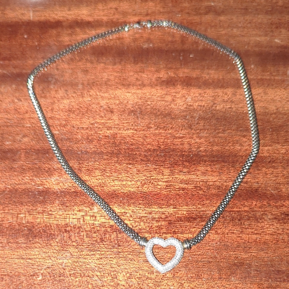 Silver Heart Pendant Necklace